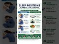 Sleep Positions &amp; What They Mean 😴 | Best &amp; Worst Sleeping Postures #shorts
