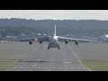 An-124 takeoff right above my head Farnborough 2016 airshow 4K video