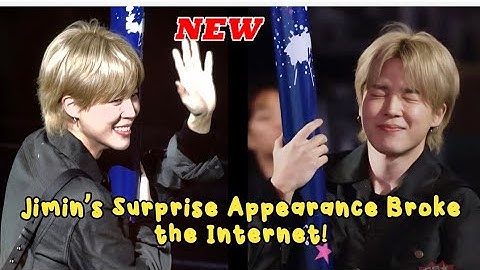 Jimin’s Surprise Appearance Broke the Internet!🥹💛