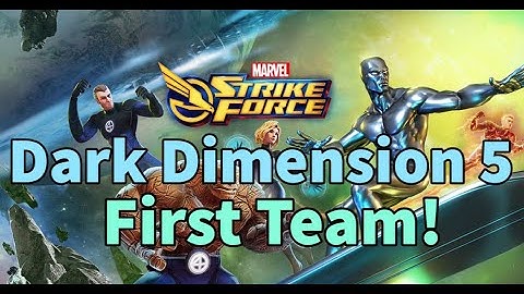 Dark Dimension 5 Preparation! My First Five Characters Team! | Marvel Strike Force - Free to Play