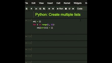 #python create multiple list  using python