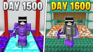 I Survived 1,600 Days in HARDCORE Minecraft...