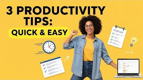 3 Easy Productivity Hacks ⏳ | Work Smarter, Not Harder | Life Glow Boost