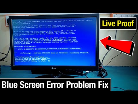 Blue Screen Error Windows 7 Fix | Windows 7 Blue Screen Error Fix | Pc Blue Screen Fix Windows 7