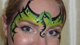 dragon face painting paint mask designs young tutorial quick joy lisa