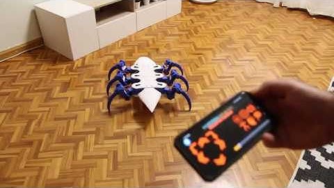 Hexapod 3D printed Robot with Bluetooth TEST