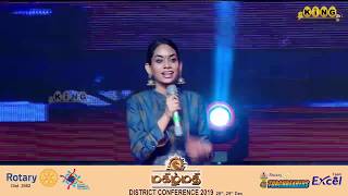 "Rowdy Baby" Dhee Live Singing - மகிழ்மதி |Rotary District conference 2019 | Rotary 2982 | King24x7