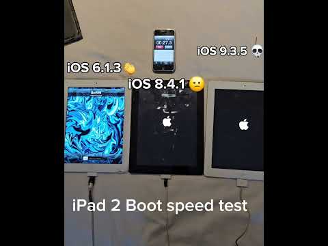 iPad 2 iOS 6 vs 8 vs 9 speed test