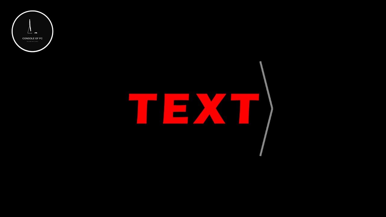 TEXT ANIMATION TUTORIAL IN AFTER EFFECTS || TAMIL || CONSOLE OF PC ...