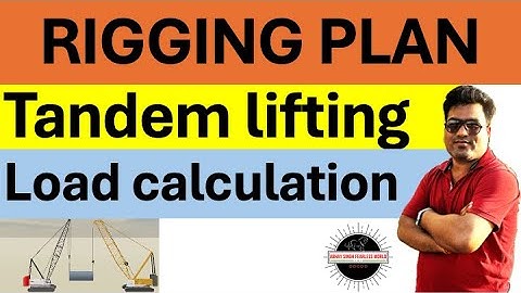 Tandem Lifting Crane Loading Calculation #lifting #rigging #crane #heavylifting