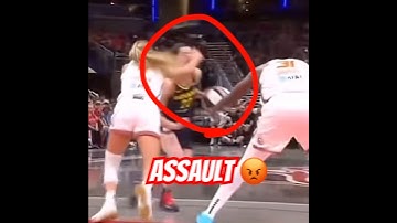 Caitlin Clark hit in Face then SLAMMED TO GROUND #caitlinclark #basketball #shorts