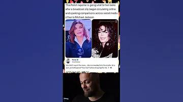 The Polish Reporter Going Viral For Her Look Like Michael Jackson Paulina Magda Shorts 