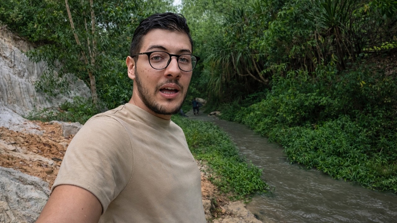 حمل علينا الواد فنص طريق وها شنو درنا باش نرجعوا 😳🌊