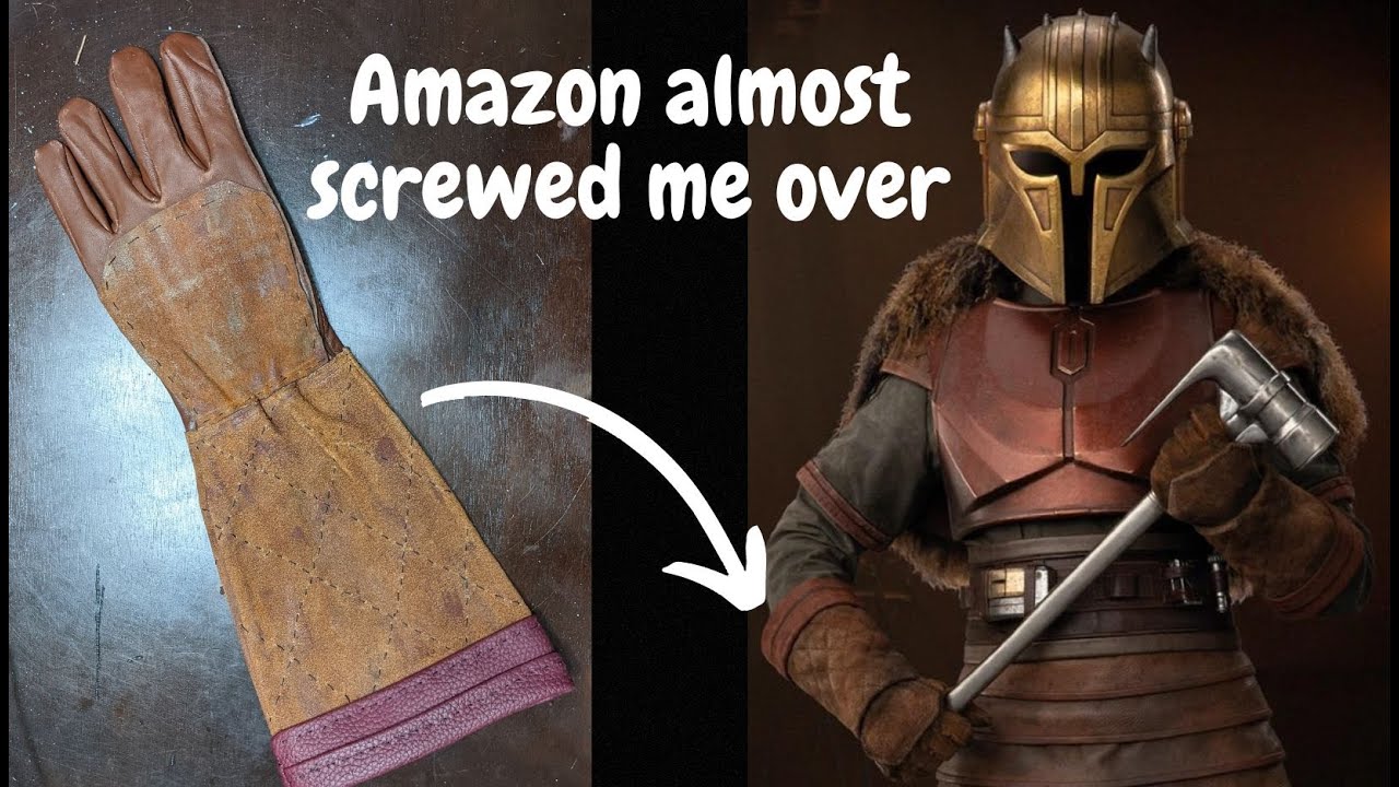Losing my mind hand-stitching leather gloves | Mandalorian Armorer Cosplay pt 1