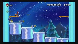 New Super Mario Bros. U Deluxe | Frosted Glacier (Penguin Attack)