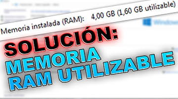 Como solucionar o quitar lo de Memoria Ram Utilizable en Windows 10, 8 y 7 / 64 bits