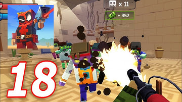 Pixel Combat - Walkthrough Part 18/M2 Flamethrower/Temple