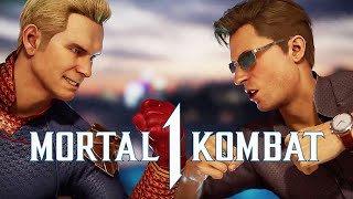 Mortal Kombat 1 - Homelander Intro VS Johnny Cage + Ed Boon Talks Returning DLC, Movie Skins & More!