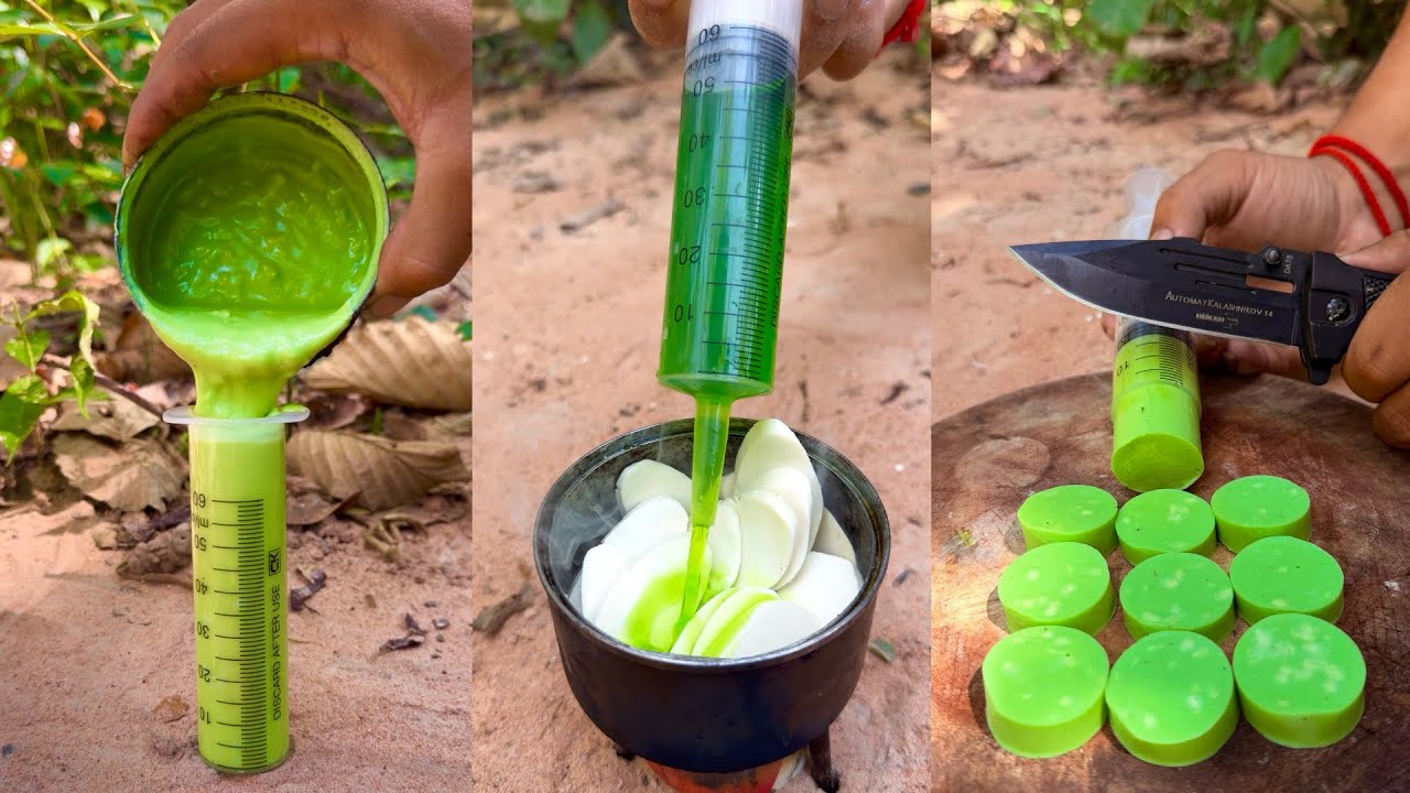 🔹The guy show DIY mini soap and save water tips to survival ✅