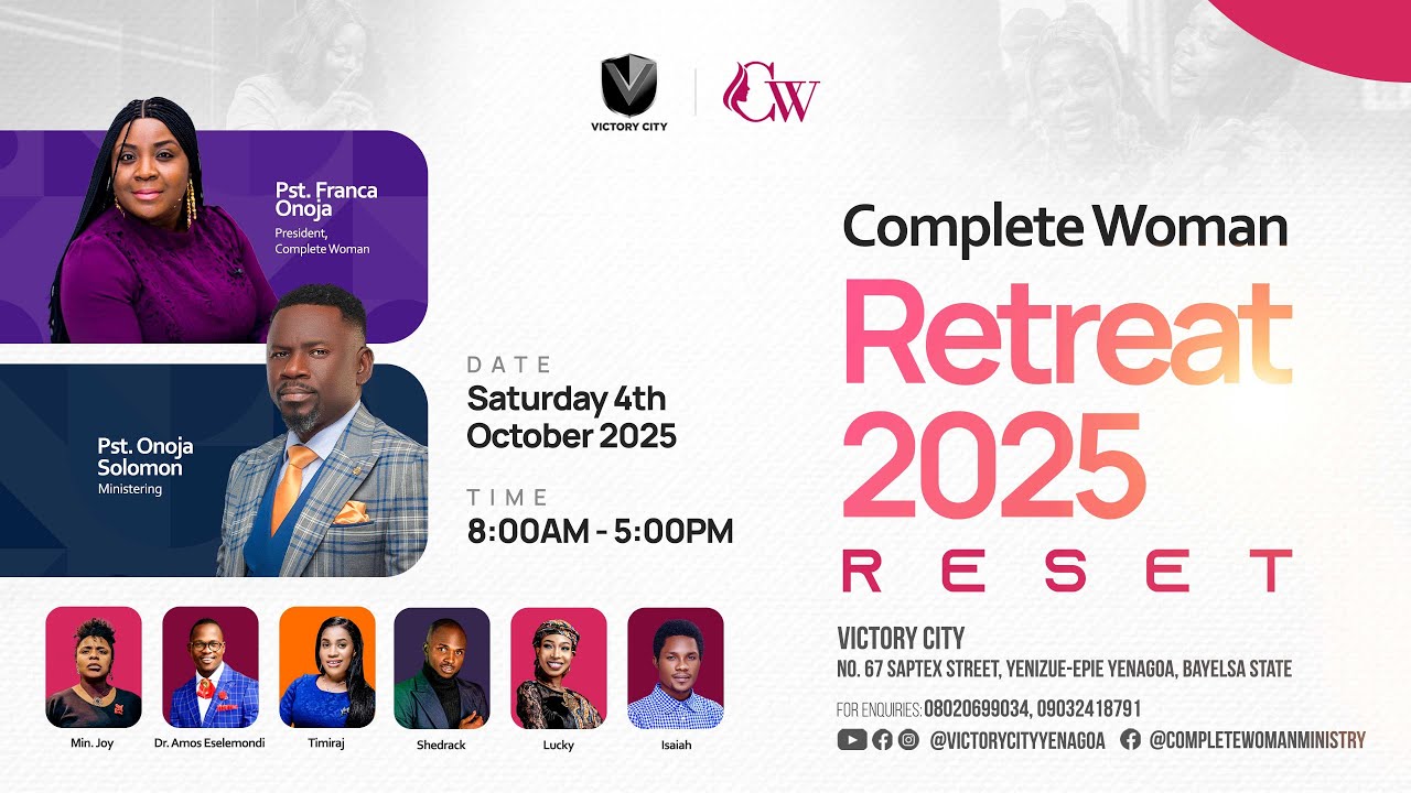SATURDAY 04/10/2025 | COMPLETE WOMAN RETREAT 2025 | RESET