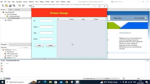 How to Design JFrame Using Netbeans 17 | Netbeans Jframe Tutorial