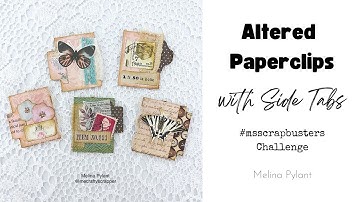 MAKING HIDDEN PAPERCLIPS WITH SIDE TABS | #msscrapbusters EPISODE 87 #papercrafting