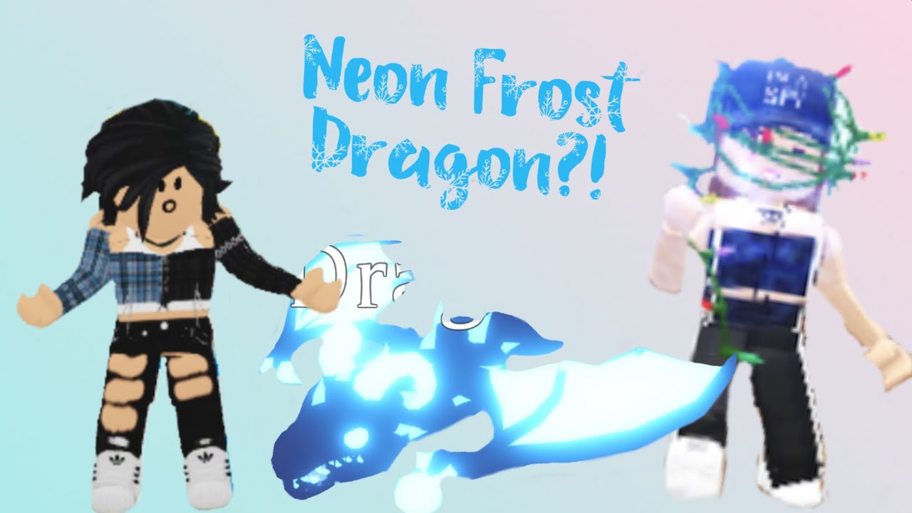 Adopt Me Frost Dragon - adopt me roblox castor neon