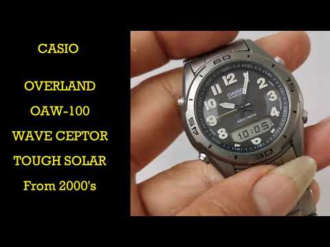 CASIO OVERLAND WAVE CEPTOR TOUGH SOLAR OAW-100 - YouTube