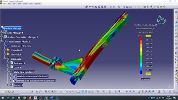 CATIA V5 FEA Assembly Analysis - Seam welding connection, Fastened connection, Meshing