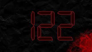Countdown from 122 to 0 in RED