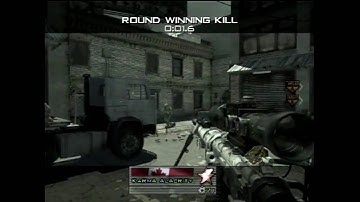 AMAZING MW2 SNIPER SHOT! SILENT 360 QUICKSCOPE JUMPSHOT!