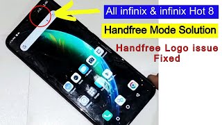 Infinix Hot 8 Handfree Mode Solution  Handfree Ka Nisan Kaise Remove Karen  Fixed Handfree Logo
