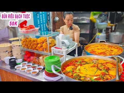 Bún Riêu Cua Bạch Tuộc 50K | Cách nấu nồi Bún Riêu đậm đà thơm ngon