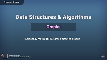 Data Structures & Algorithms | Graphs #4 | Adjacency matrix for weighted Directed graphs