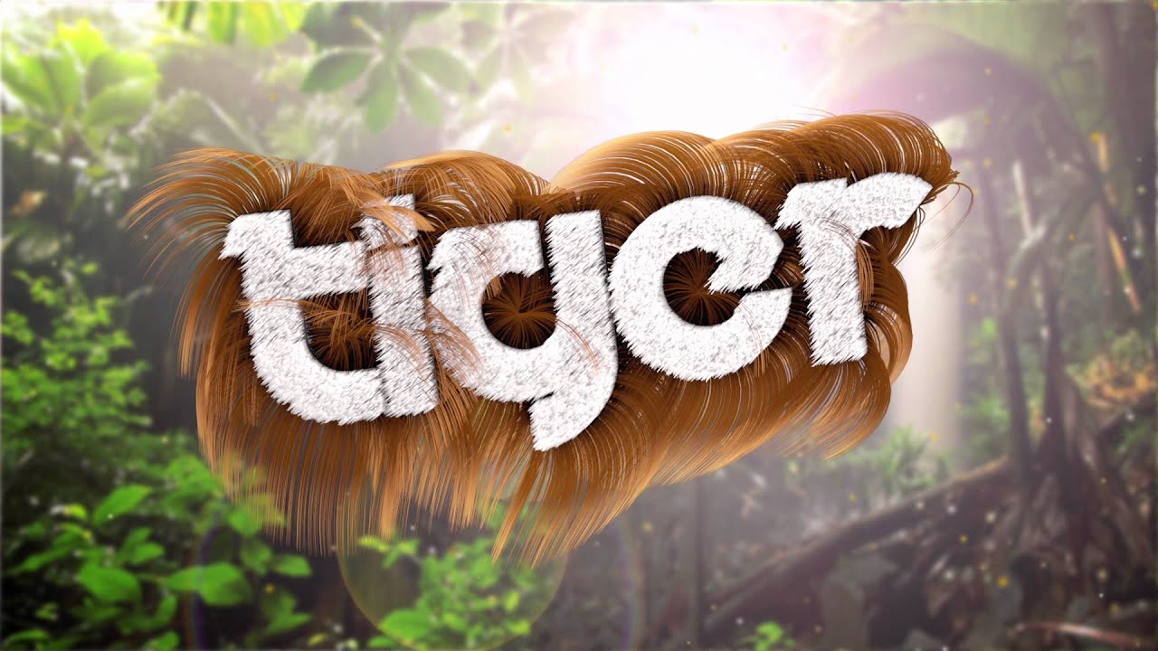 Fluffy Tiger Intro (Cinema 4D) - YouTube
