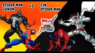 Spider Man & Venom Vs Jin & Spider Man Marvel Vs Capcom