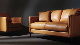 Jasper | Cognac Leather Sofa | The Perfect Sofa for your space