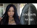 (BEST)  CROCHET WIG & LACE CLOSURE FROM SCRATCH/ FEATURING SENSATIONNEL HAIR MADE FROM X-PRESSION
