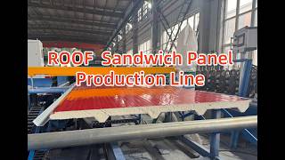 Roof Sandwich Panel Production Line, PU/PIR Roof Sandwich Panel Machine