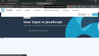 JavaScript Crash Course for Beginners - Part 4: taking user input | Java script 4 Wealth