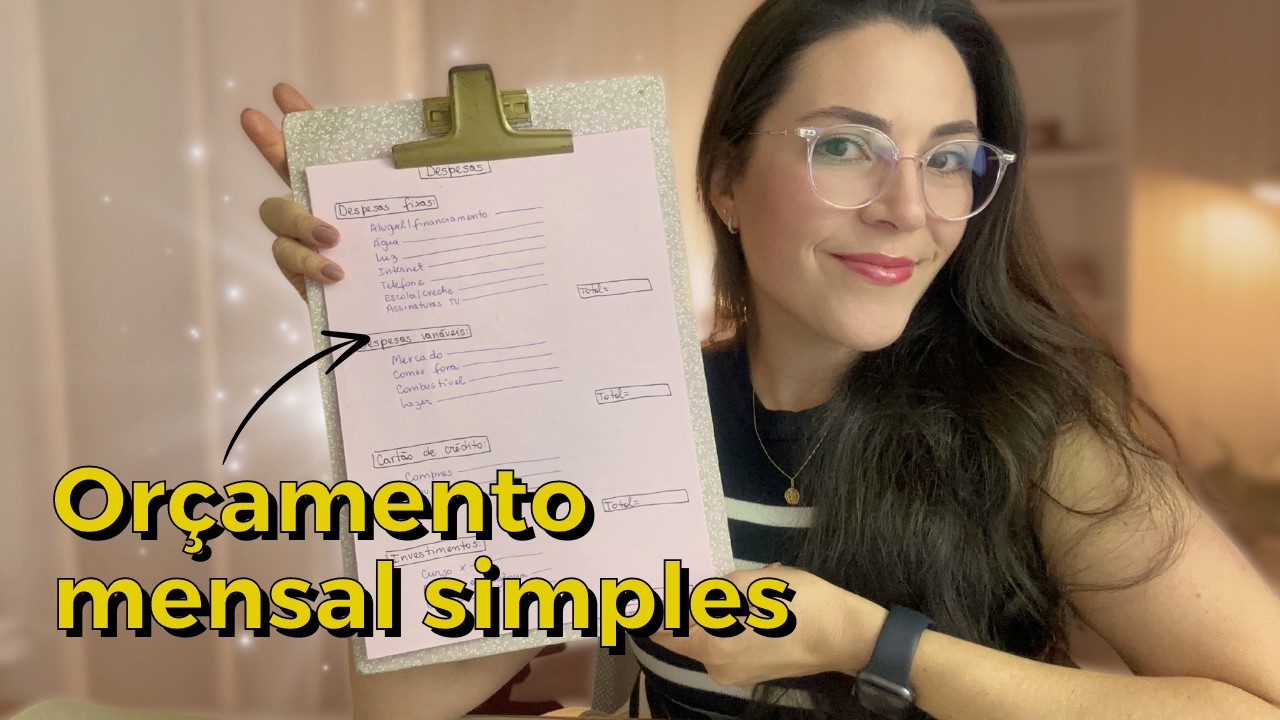 Como fazer um ORÇAMENTO MENSAL simples