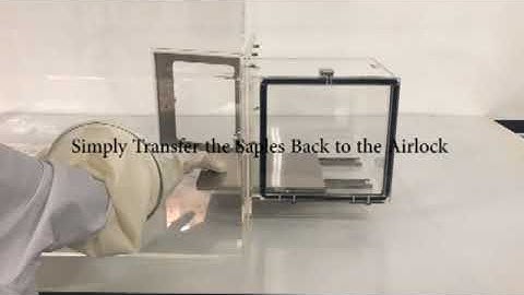 How to transfer samples into the glove box with Airlock Tray
