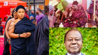 Wow ! Manso Nkwantahemaa & Kuntanasehene storms Ivorian Prez. Henri Konan Bedie’s funeral