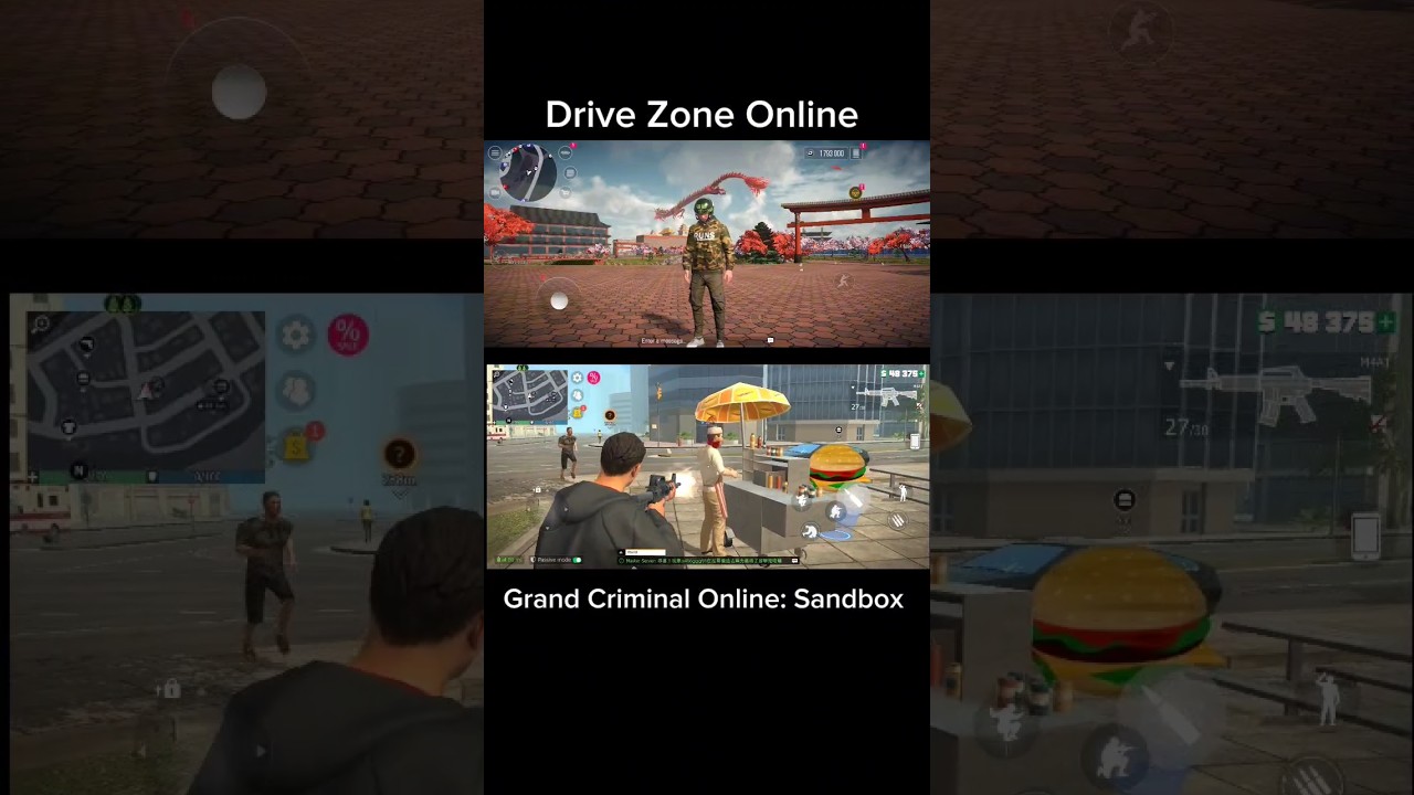 Grand Criminal Online: Sandbox VS Drive Zone Online 
