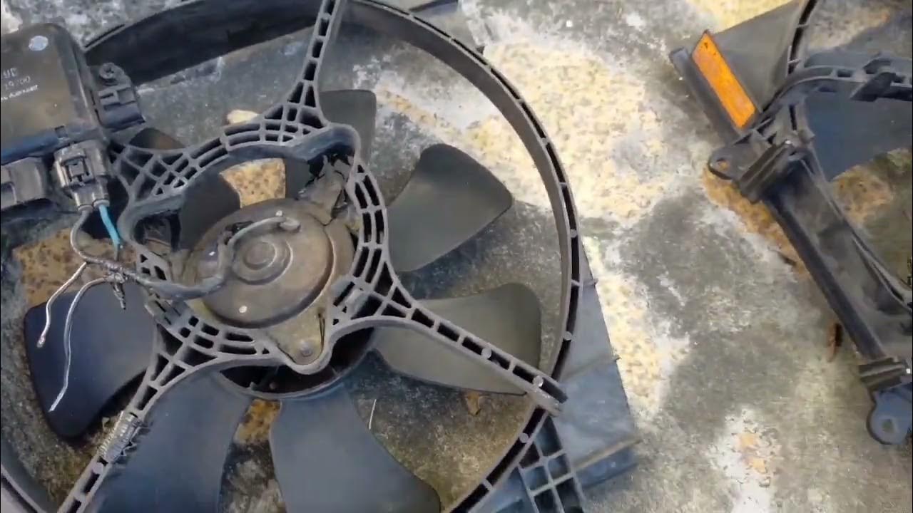 burn radiator fan replace..rough idle replace spark plugs..squeaky