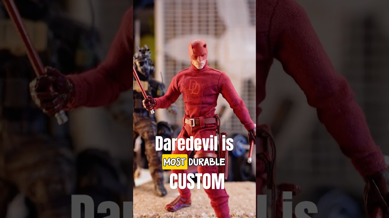 MOST DURABLE DAREDEVIL with Broken Head Sculpt, Battle Damage Custom