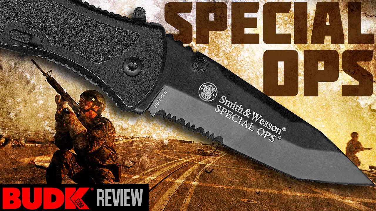 Smith Wesson Special Ops Assisted Opening Pocket Knife Tanto