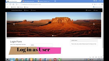 Online notice board system (free php source code)