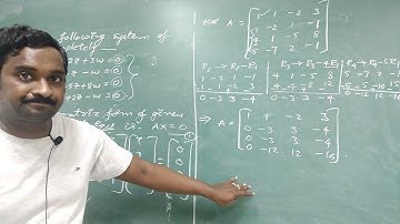 14. EXAMPLE ON SOLVING HOMOGENEOUS SYSTEM