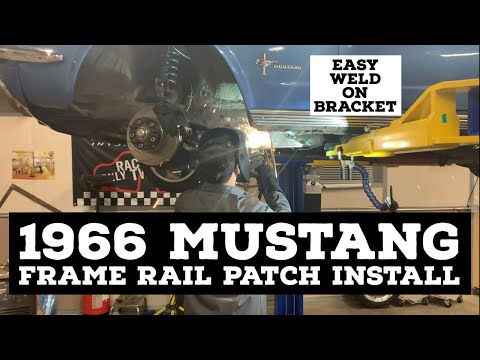 1966 MUSTANG FRAME RAIL PATCH INSTALL: 66 Mustang 351w swap Ep 9